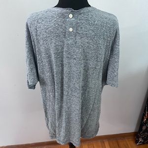 Men’s Gray Button Up Short Sleeve